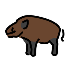 Villisika on Openmoji