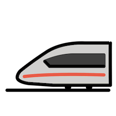 Bullet Train on Openmoji