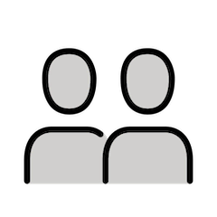 Kahden Henkilön Siluetti on Openmoji