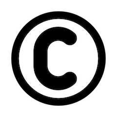 Símbolo de copyright on Openmoji