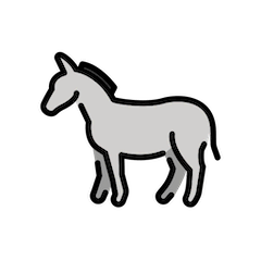 Donkey on Openmoji
