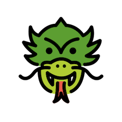 Dragon Face on Openmoji