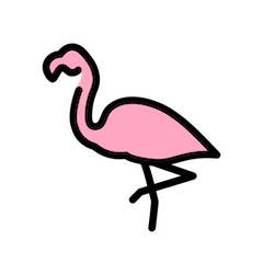 นกฟลามิงโก on Openmoji
