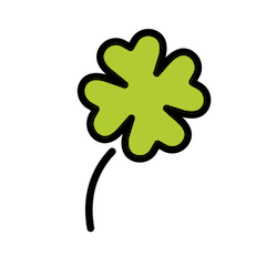 Four Leaf Clover on Openmoji