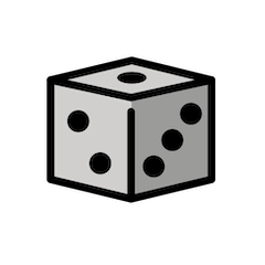 Game Die on Openmoji