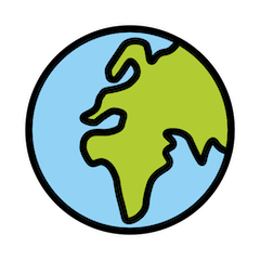 Globus (Europa I Afryka) on Openmoji