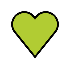 Grönt Hjärta on Openmoji