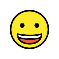 Grinning Face on Openmoji