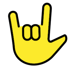 Love-You Gesture on Openmoji