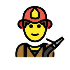 Man Firefighter on Openmoji