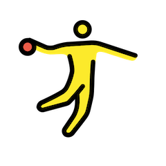 Man Playing Handball on Openmoji