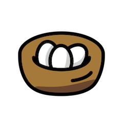Nest With Eggs on Openmoji