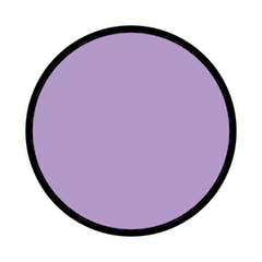 Purple Circle on Openmoji