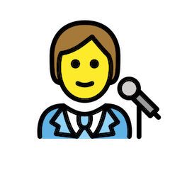 Laulaja on Openmoji