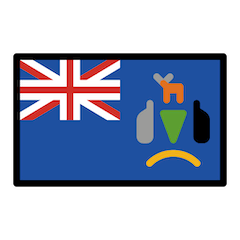 Flag: South Georgia & South Sandwich Islands on Openmoji
