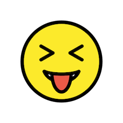 Squinting Face With Tongue on Openmoji