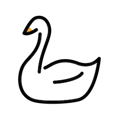 Swan on Openmoji
