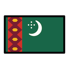 Flag: Turkmenistan on Openmoji