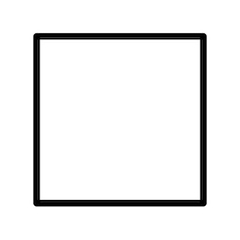 White Large Square on Openmoji