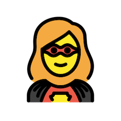 Superheldin on Openmoji