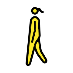 Fußgängerin on Openmoji