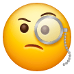 片眼鏡をかけた顔 on Samsung