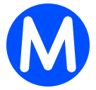 Circled M on SoftBank