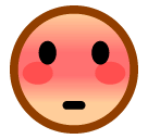 Flushed Face on SoftBank