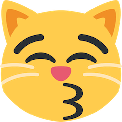 Kissing Cat on Twitter