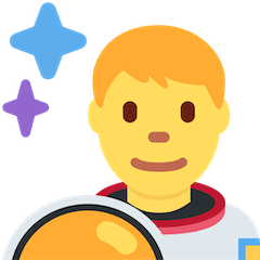 Miesastronautti on Twitter