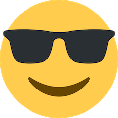 Smiling Face With Sunglasses on Twitter