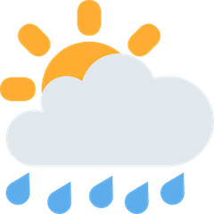 Sun Behind Rain Cloud on Twitter