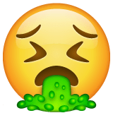 ใบหน้าอาเจียน on WhatsApp