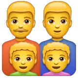 Family: Man, Man, Boy, Boy on WhatsApp