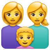 Family: Woman, Woman, Boy on WhatsApp