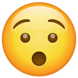 Visage surpris on WhatsApp