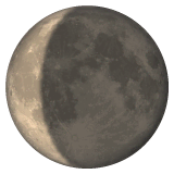 Waning Crescent Moon on WhatsApp