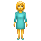 Donna in piedi on WhatsApp