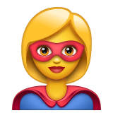 Superheldin on WhatsApp