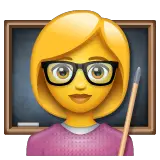 Woman Teacher on WhatsApp